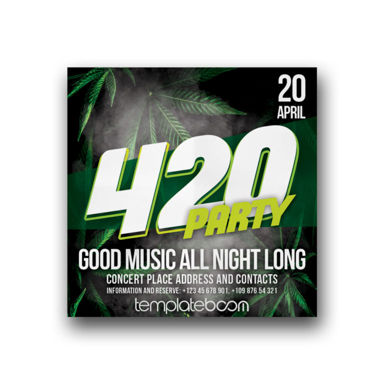 420 Party Template Boom