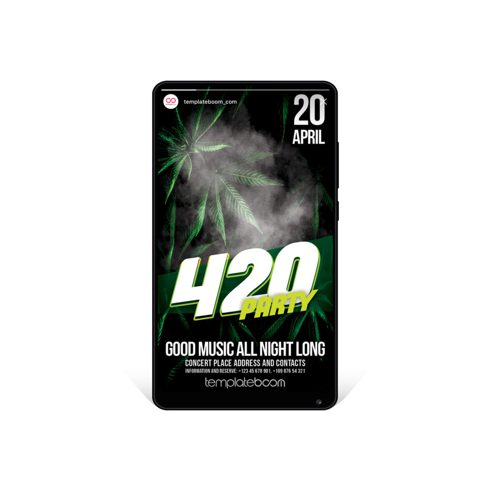 420 Party • Template Boom